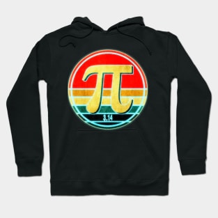 PI Day Retro Sunset Design Hoodie